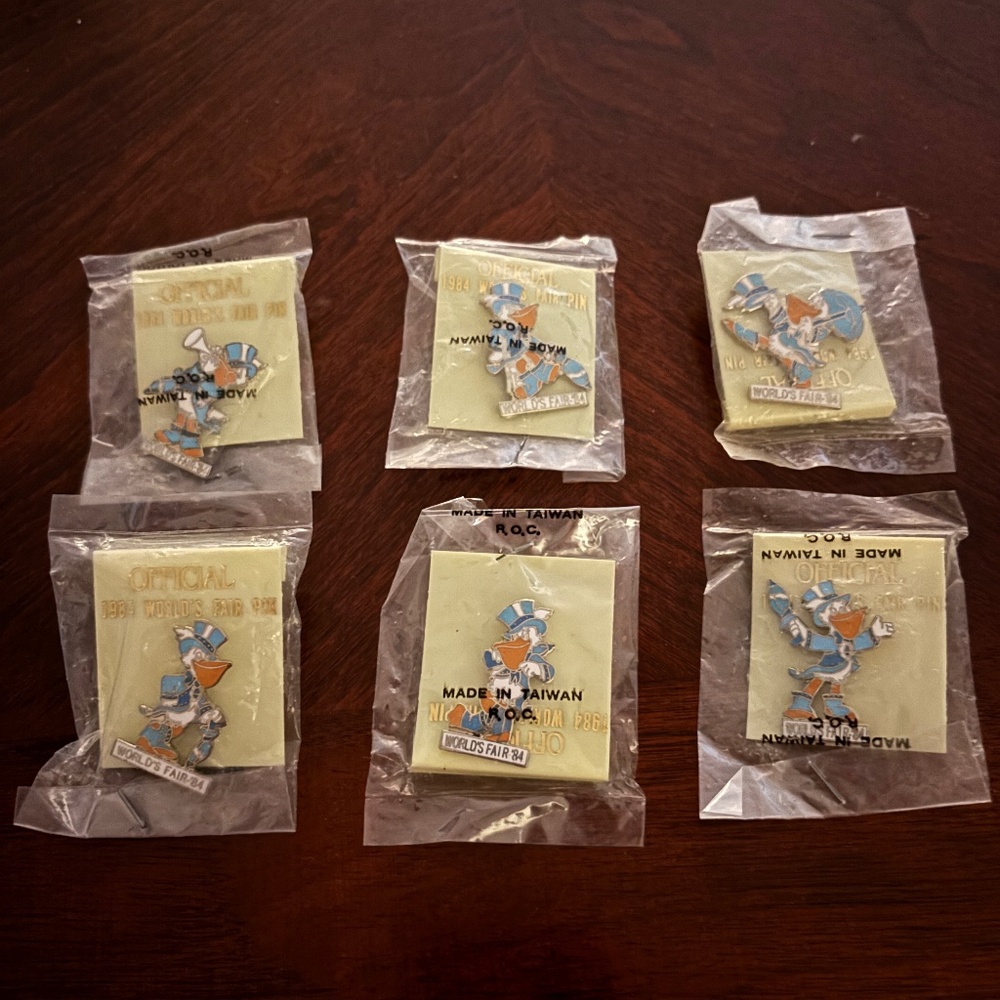 Louisiana World Fair Pins 1984 Seymore D’Fair Set